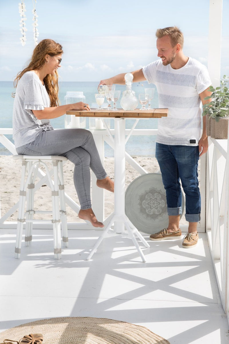 Salsa Bar Stool Exterior - Sika Design - Outdoor Furniture - Dove White - HORNE