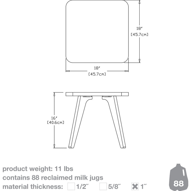 Satellite End Square 18