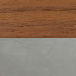 Walnut Veneer + Satin Chrome Base