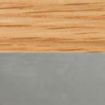 Oak Veneer with Satin Chrome Base