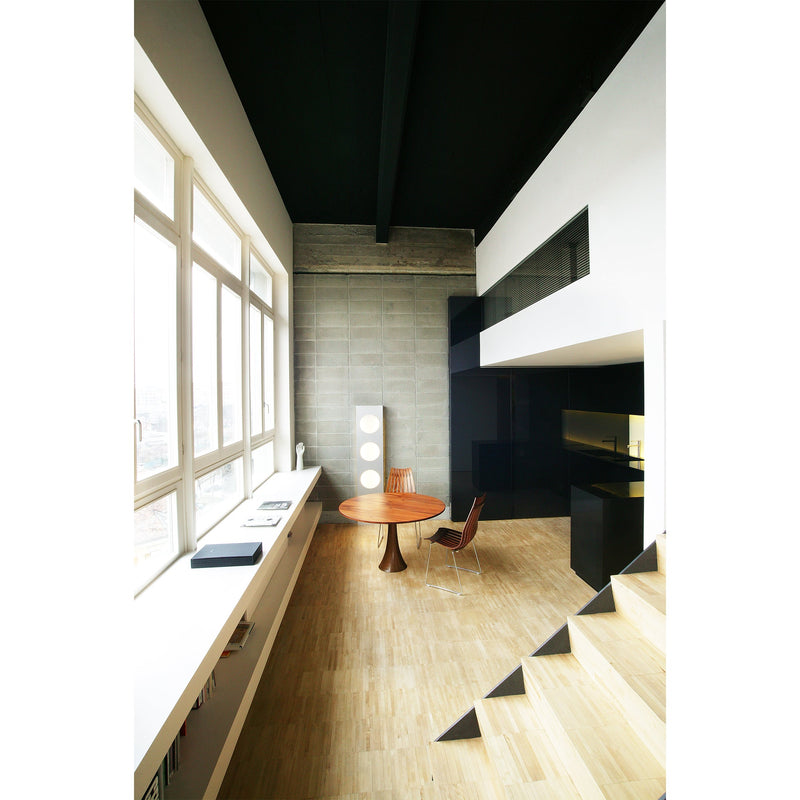 Scandia Prince Stackable Highback Chair - Fjordfiesta - Chairs - Oak Veneer with Satin Chrome Base - HORNE