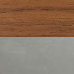 Walnut Veneer + Satin Steel Bolt Base