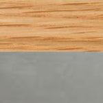 Oak Veneer + Satin Steel Bolt Base