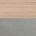 White Pigmented Oak + Satin Steel Bolt Base