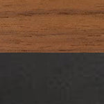 Walnut Veneer + Black Coated Base