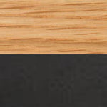 Oak Veneer + Black Coated Base