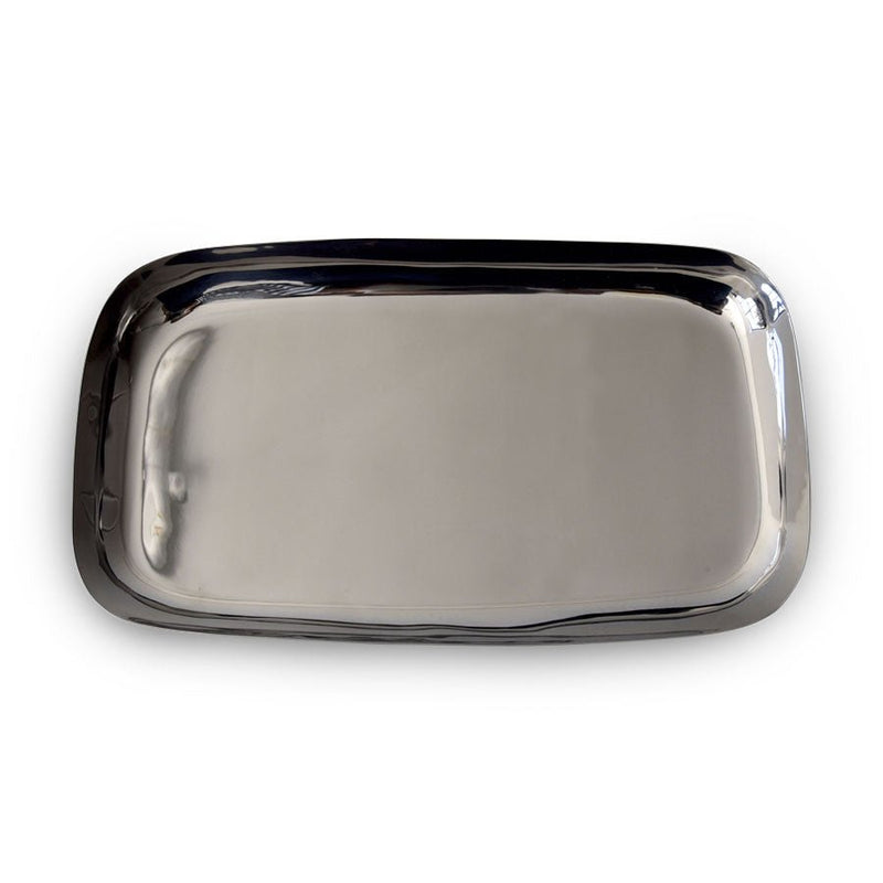 Sculpt Large Platter in Stainless Steel - Tina Frey - Serveware - HORNE