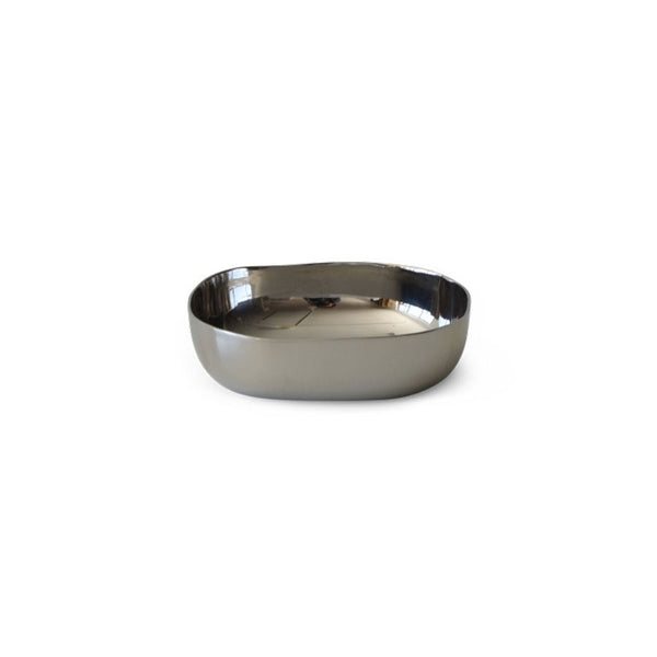 Scuplt Small Platter in Stainless Steel - Tina Frey - Serveware - HORNE