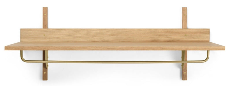 Sector Rack Shelf - Ferm Living - Shelving - Black Ash/ Black Brass - HORNE