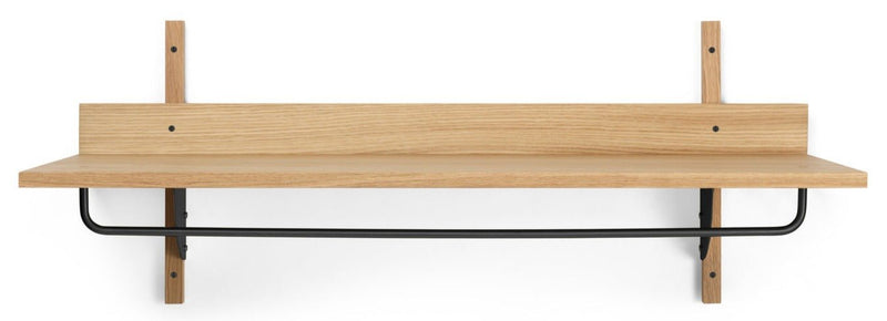 Sector Rack Shelf - Ferm Living - Shelving - Black Ash/ Black Brass - HORNE