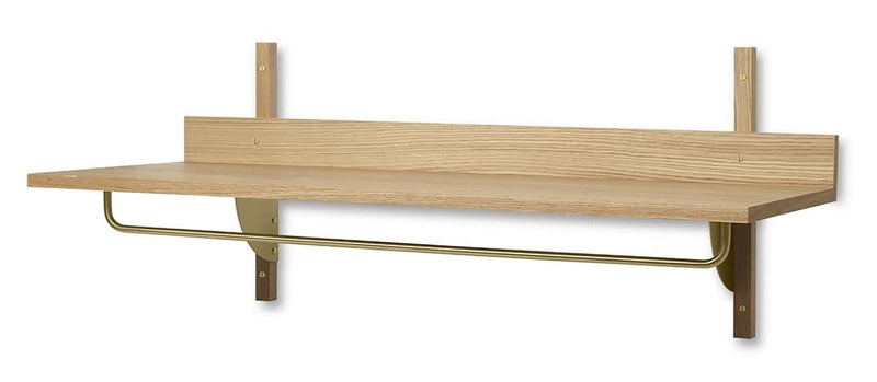 Sector Rack Shelf - Ferm Living - Shelving - Black Ash/ Black Brass - HORNE