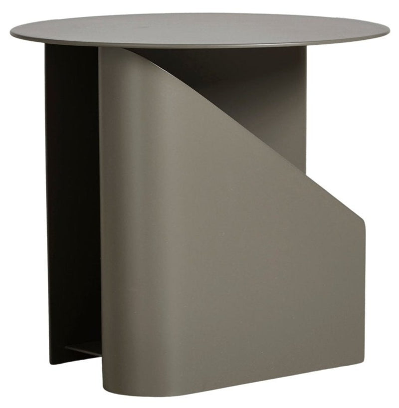 Sentrum Side Table - Woud - Outdoor Furniture - Warm Grey - HORNE