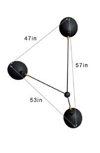 Serge Mouille 3-Still Arm Spider Wall Sconce