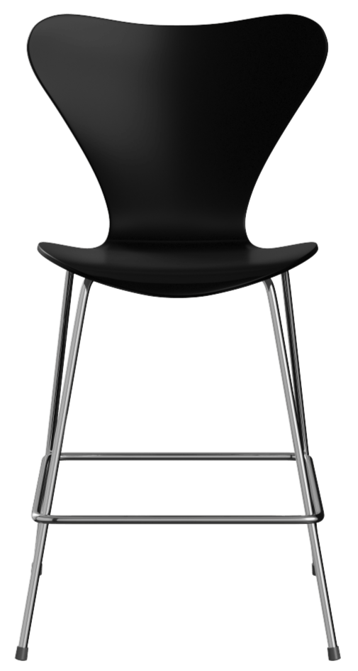 Series 7 Bar & Counter Stool - Lacquered - Fritz Hansen - Chairs - Counter - White - HORNE
