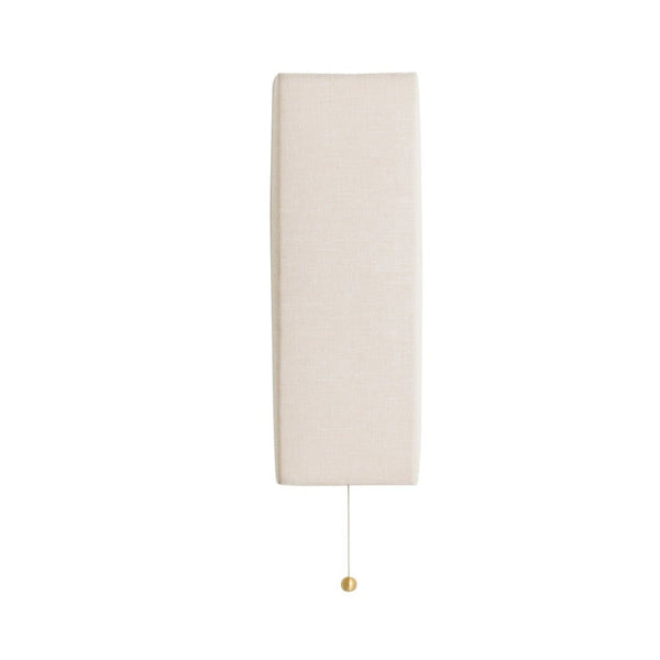 Shaded Block Wall Sconce - Workstead - Wall Sconces - Hewn Brass - With Pull Chain - HORNE