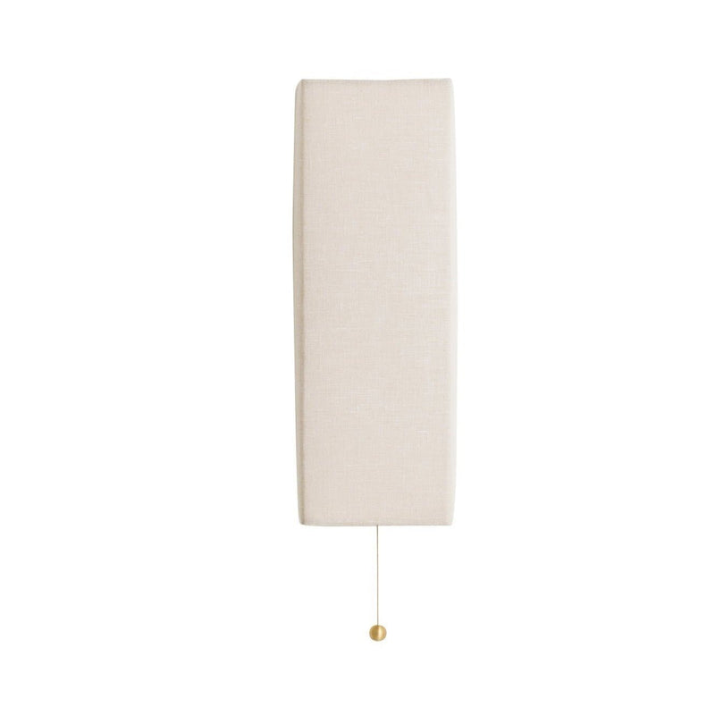 Shaded Block Wall Sconce - Workstead - Wall Sconces - Hewn Brass - With Pull Chain - HORNE