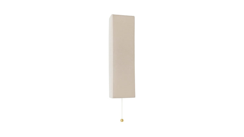 Shaded Gable Wall Sconce - Workstead - Wall Sconces - Hewn Brass - With Pull Chain - HORNE
