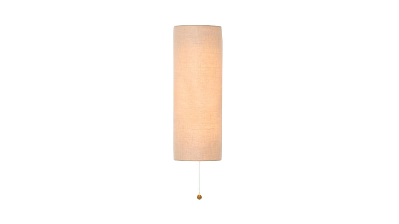 Shaded Vault Fabric Sconce - Natural Linen