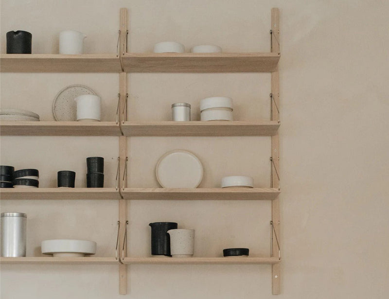 Shelf Library - Double Section - Frama - Storage + Organization - Natural Oak - HORNE