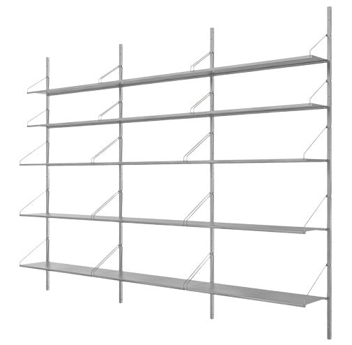 Shelf Library - Triple Section - Frama - Storage + Organization - Stainless Steel - HORNE