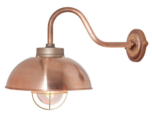 Shipyard Wall Light - Davey Lighting - Outdoor Lights - Polished Copper, Clear Glass - HORNE