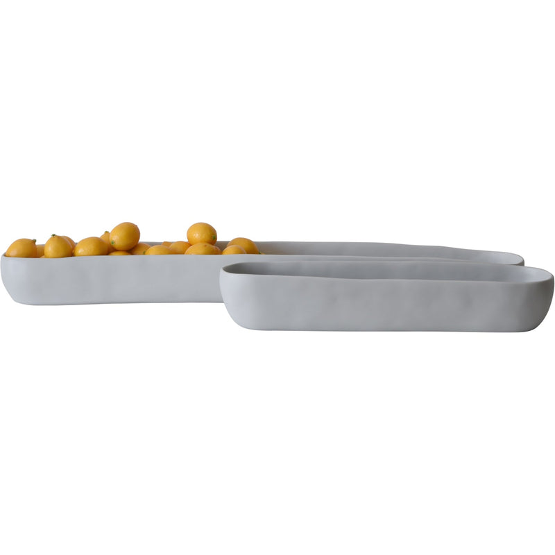 Cuadrado Short Centerpiece Bowl - Tina Frey - Serveware - White - HORNE