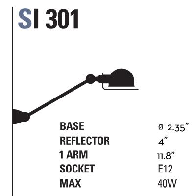 Signal 1 - Arm Wall Sconce - SI301 - Matte Finish - Jielde - Wall Sconces - No Switch - White - HORNE