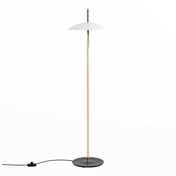 Signal Floor Lamp - Souda - Floor Lamps - White x Brass - 2700K - Warm White - HORNE
