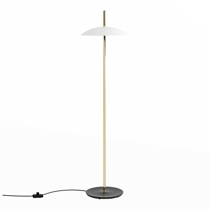 Signal Floor Lamp - Souda - Floor Lamps - White x Brass - 2700K - Warm White - HORNE