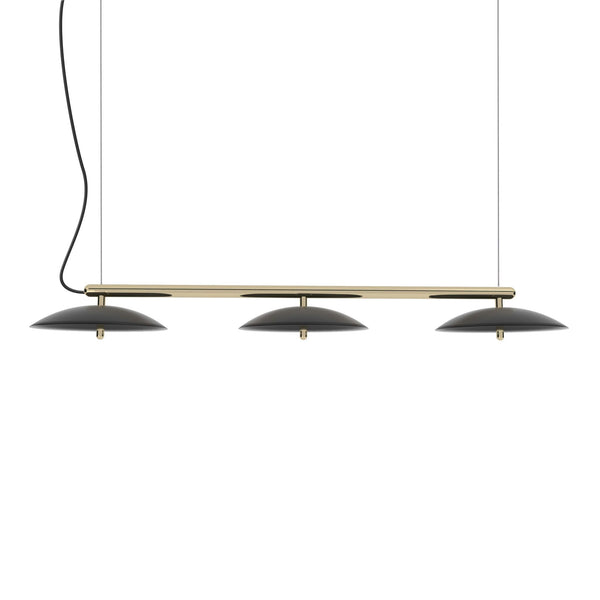 Signal Linear Pendant - 53" - Souda - Pendants - Black x Brass - 2700K - Warm White - Black - HORNE