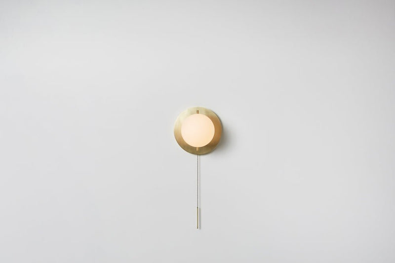 Signal Sconce - Workstead - Wall Sconces - Hewn Brass - With Pull Chain - HORNE