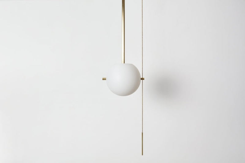 Signal Sconce - Workstead - Wall Sconces - Hewn Brass - With Pull Chain - HORNE