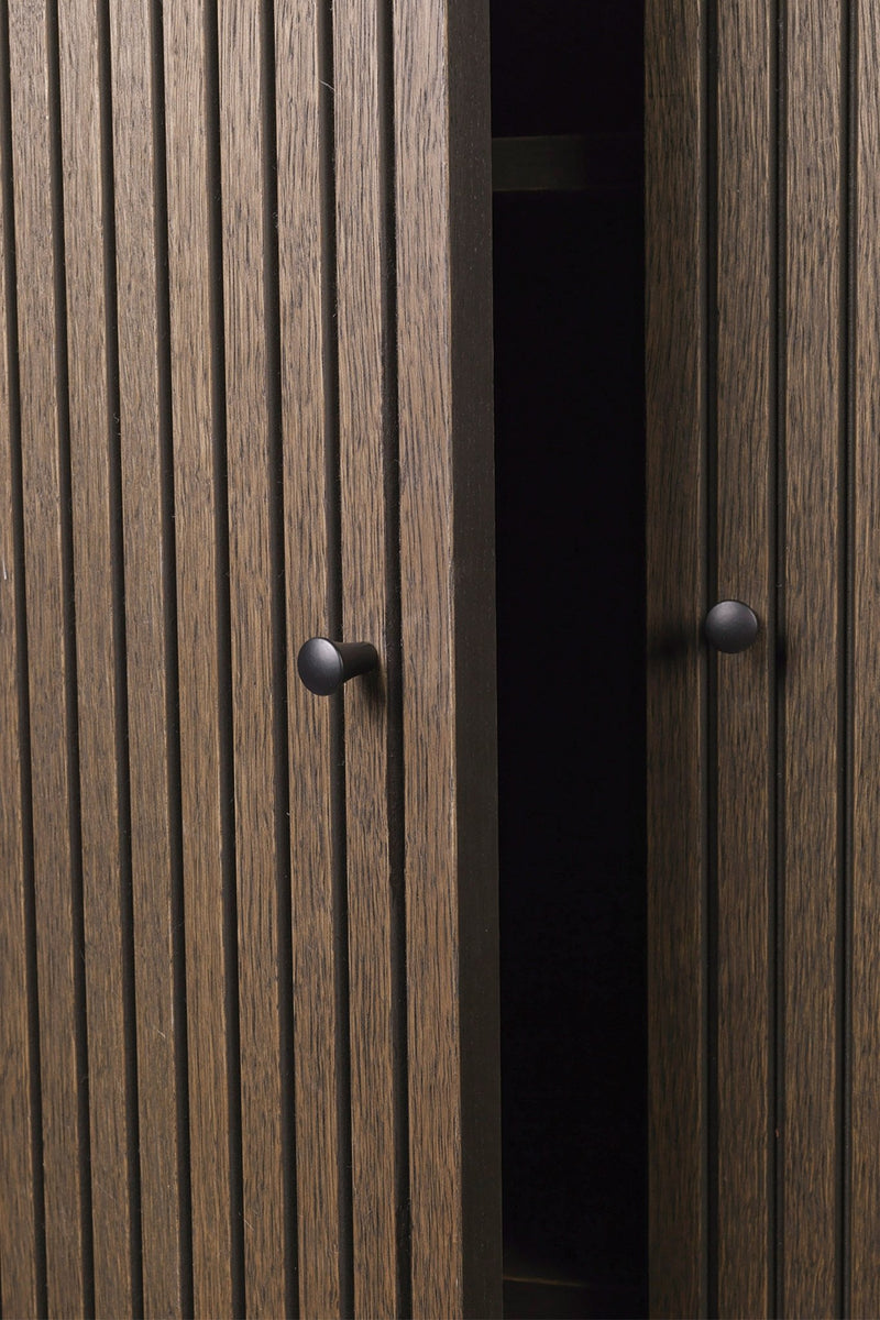 Sill Cupboard Low - Ferm Living - Storage + Organization - Dark Stained Oak - HORNE