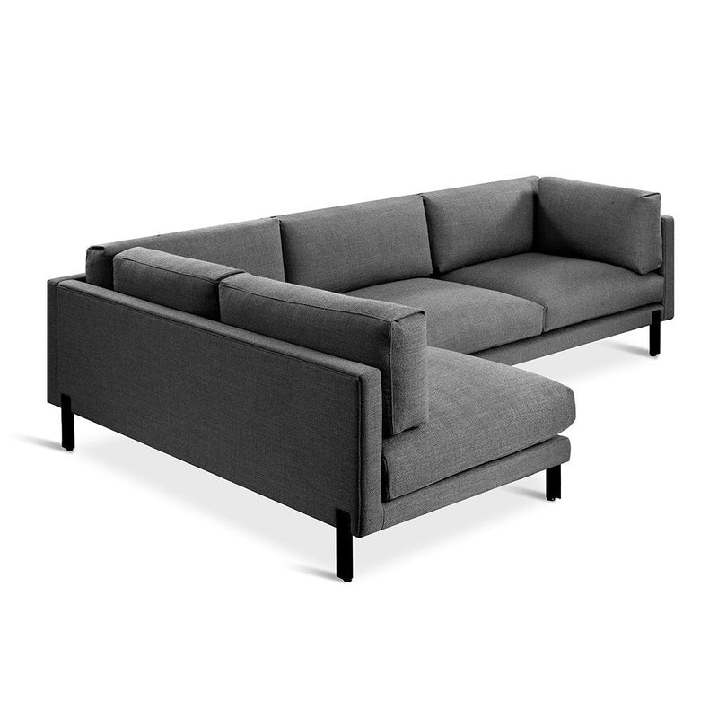 Silverlake Sectional - Gus* Modern - Sofas - Andorra Pewter - Left Facing - HORNE