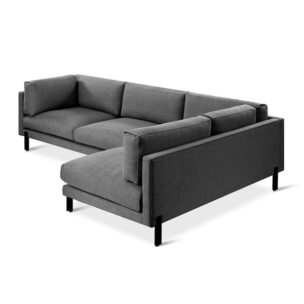Silverlake Sectional - Gus* Modern - Sofas - Andorra Pewter - Right Facing - HORNE
