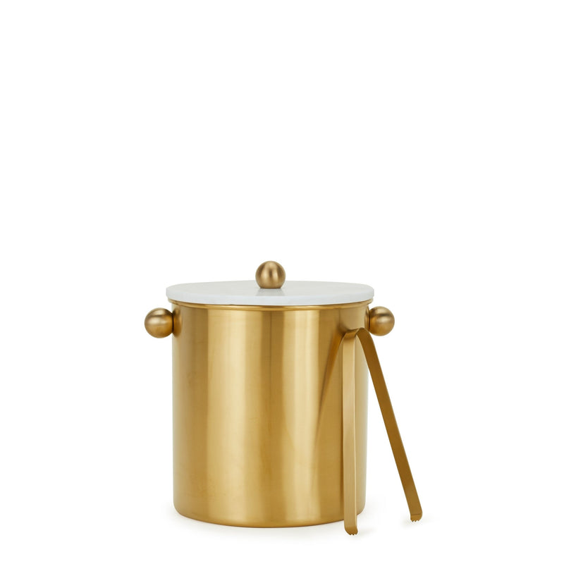 Simple Ice Bucket - Hawkins New York - Barware - Ice Bucket + Tongs - HORNE