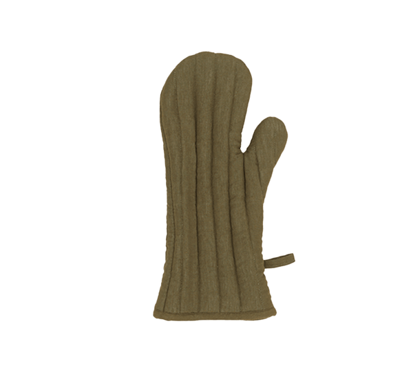 Simple Linen Oven Mitt - Hawkins New York - Kitchen Tools - Olive - HORNE