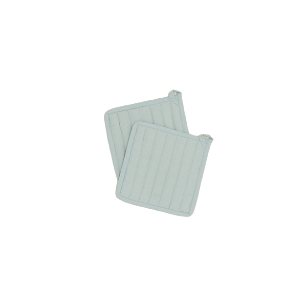 Simple Linen Potholder - Set of 2 - Hawkins New York - Kitchen Tools - Sky - HORNE