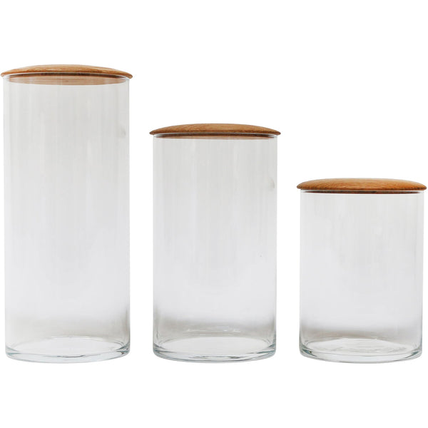 Hawkins New York Simple Glass Storage Container with Lid