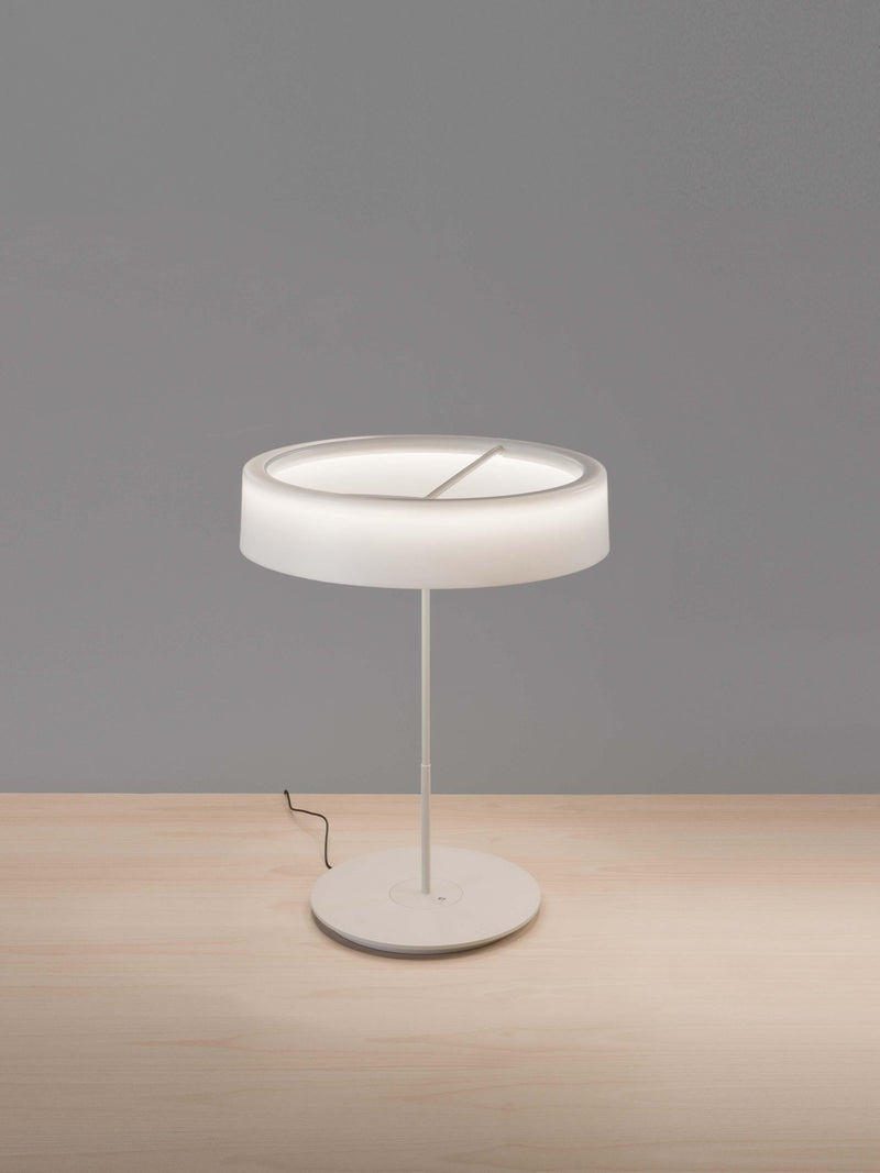 Sin Table Lamp - Large - Santa & Cole - Table + Task - White Grey - White Opal Methacrylate - HORNE