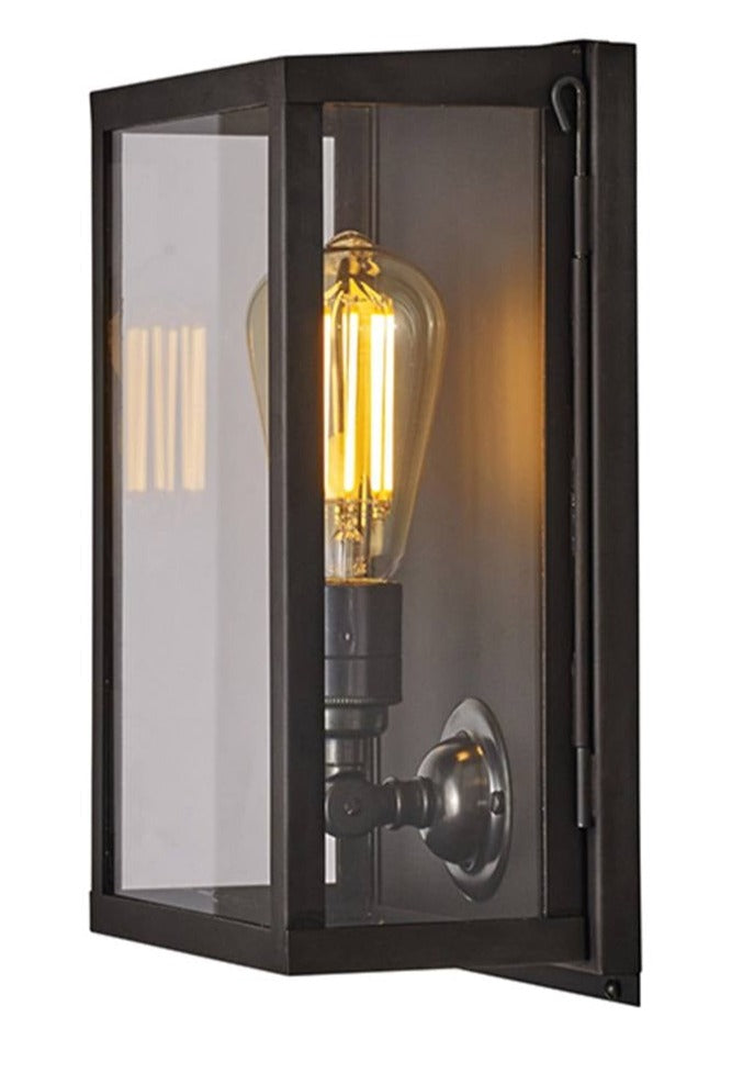 Small Box Wall Light With Internal Glass