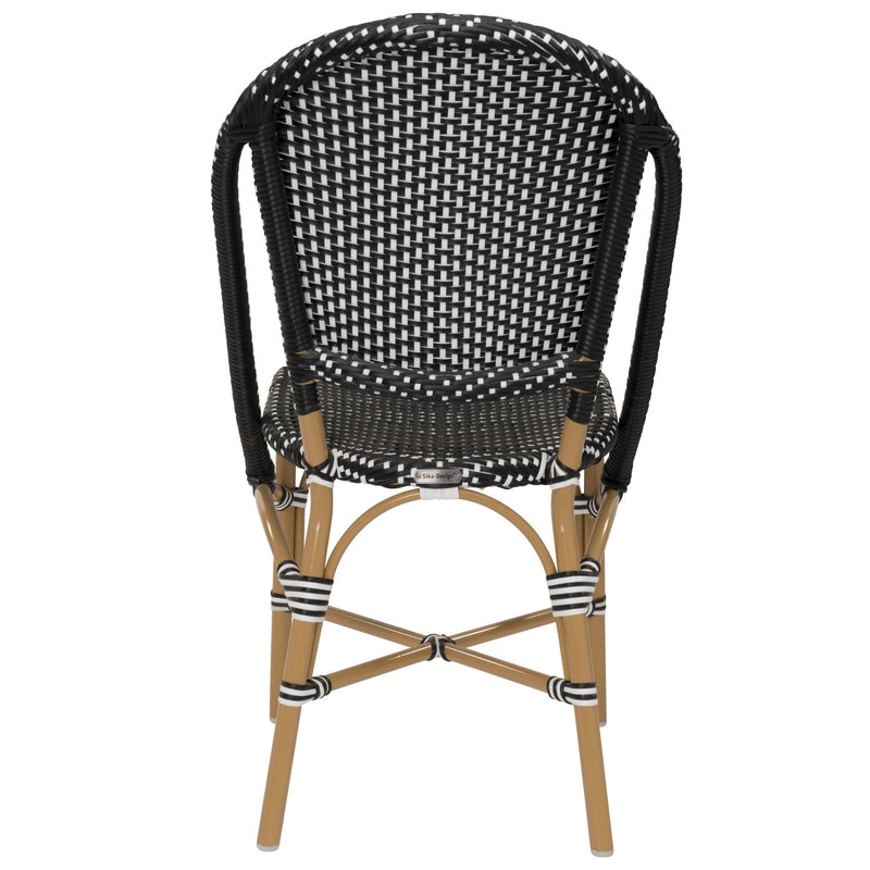 Sofie Outdoor Dining Side Chair - Sika Design - Outdoor Furniture - Black / White Dots - HORNE
