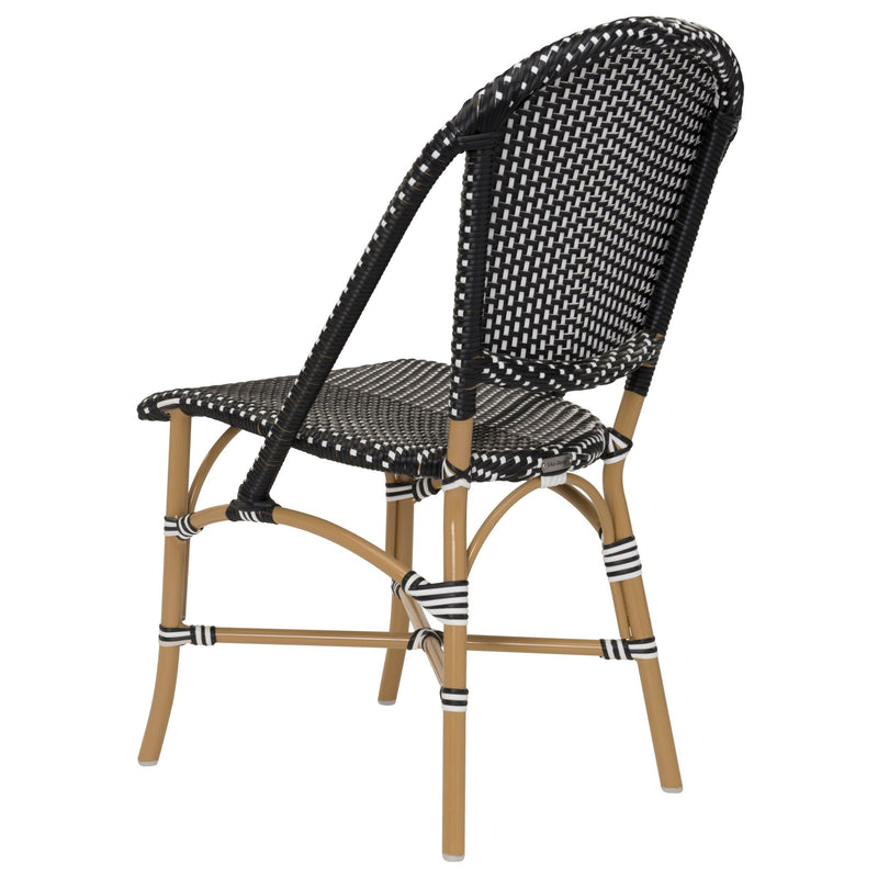 Sofie Outdoor Dining Side Chair - Sika Design - Outdoor Furniture - Black / White Dots - HORNE
