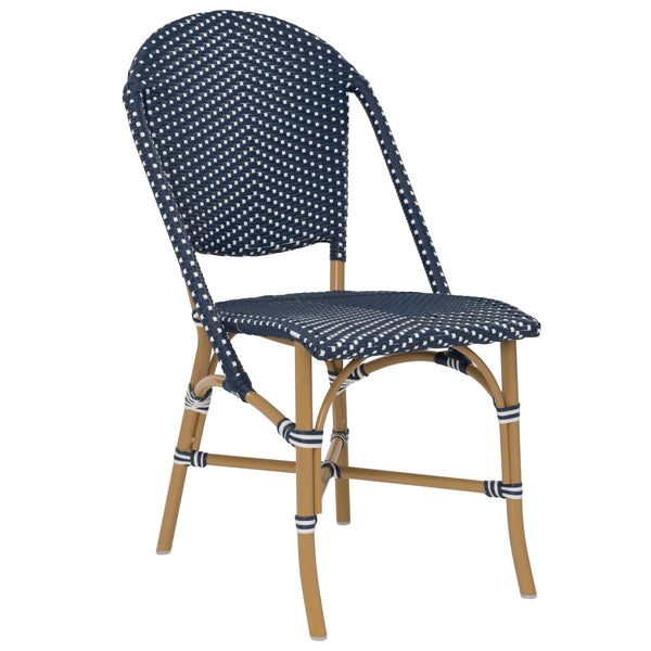 Sofie Outdoor Dining Side Chair - Sika Design - Outdoor Furniture - Navy / White Dots - HORNE
