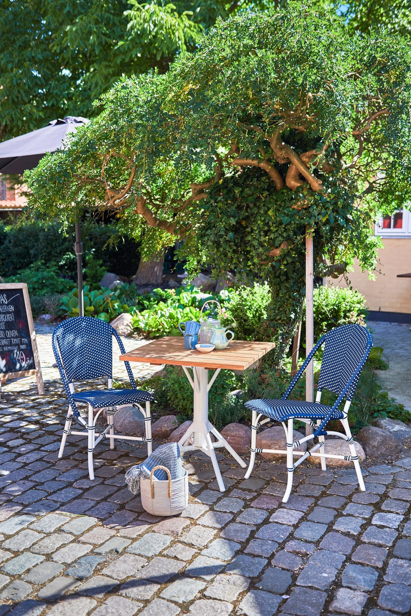 Sofie Side Chair AluRattan - Sika Design - Chairs - Black - Black / Cappuccino Dots - HORNE