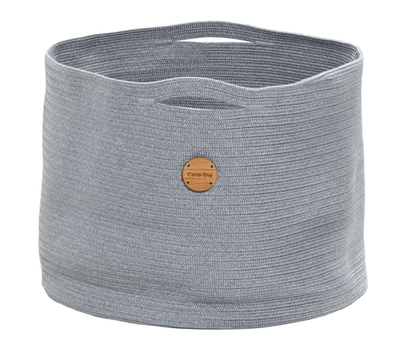 Soft Rope Outdoor Basket - Cane Line - Outdoor Furniture - Medium - Dark Grey - HORNE