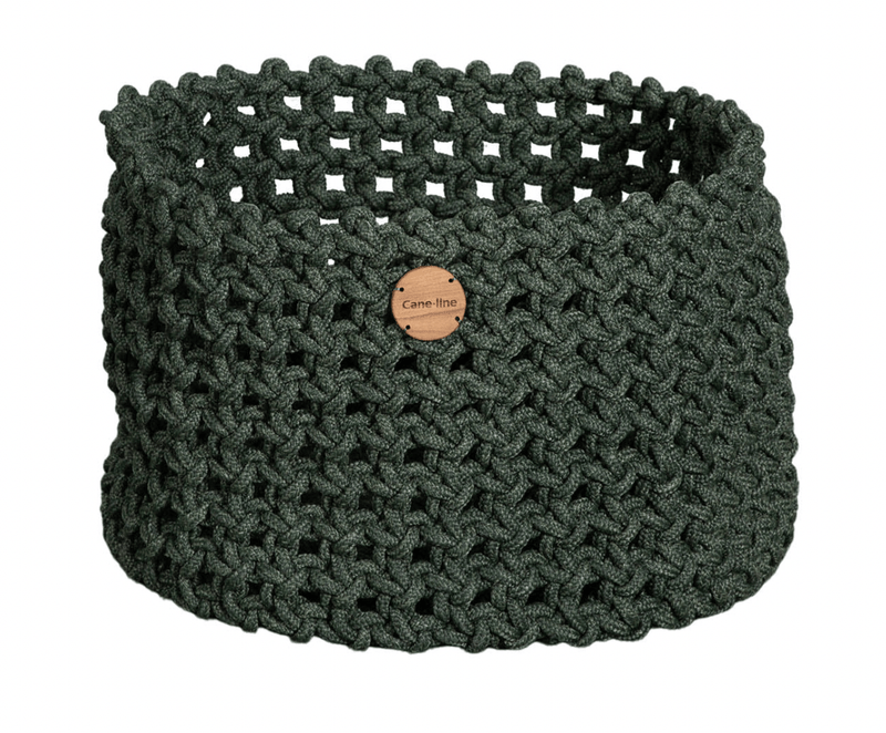 Soft Rope Outdoor Basket - Cane Line - Outdoor Furniture - Medium - Dark Grey - HORNE