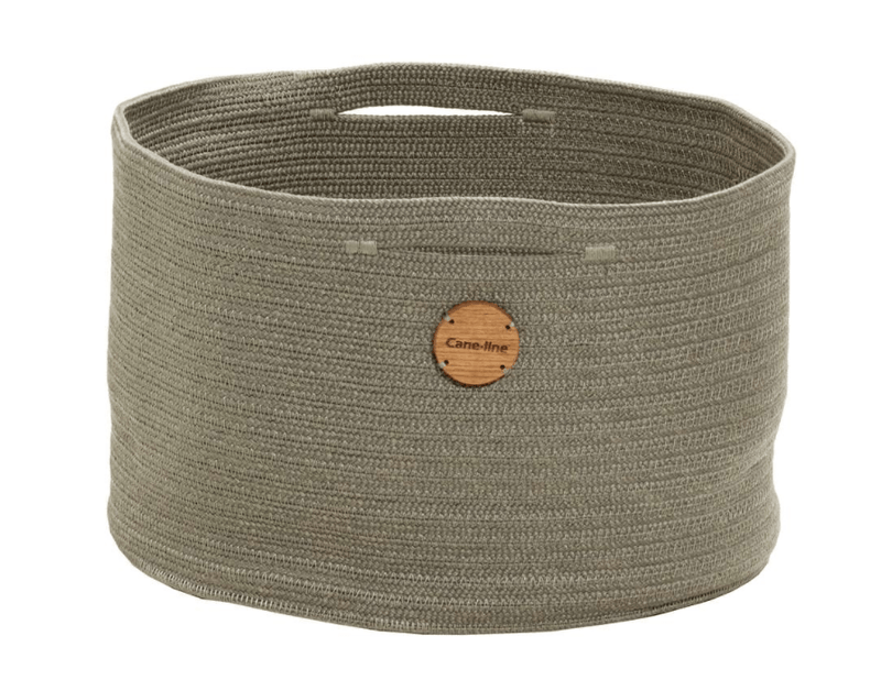 Soft Rope Outdoor Basket - Cane Line - Outdoor Furniture - Medium - Dark Grey - HORNE