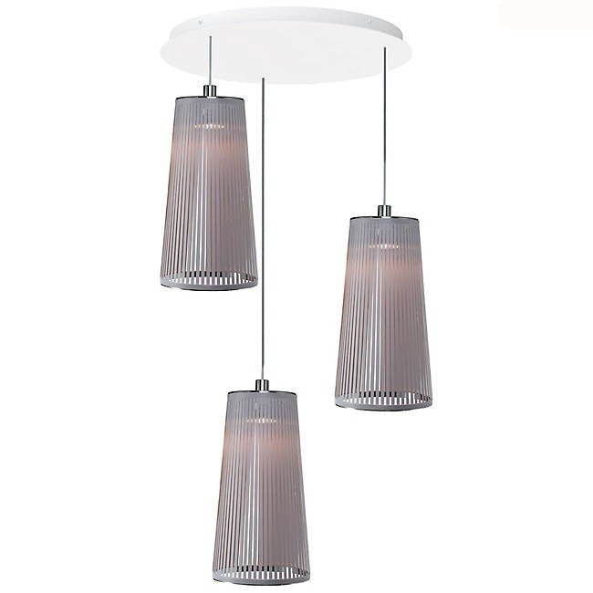 Solis 3 Chandelier - Pablo Designs - Chandeliers - Silver - 24