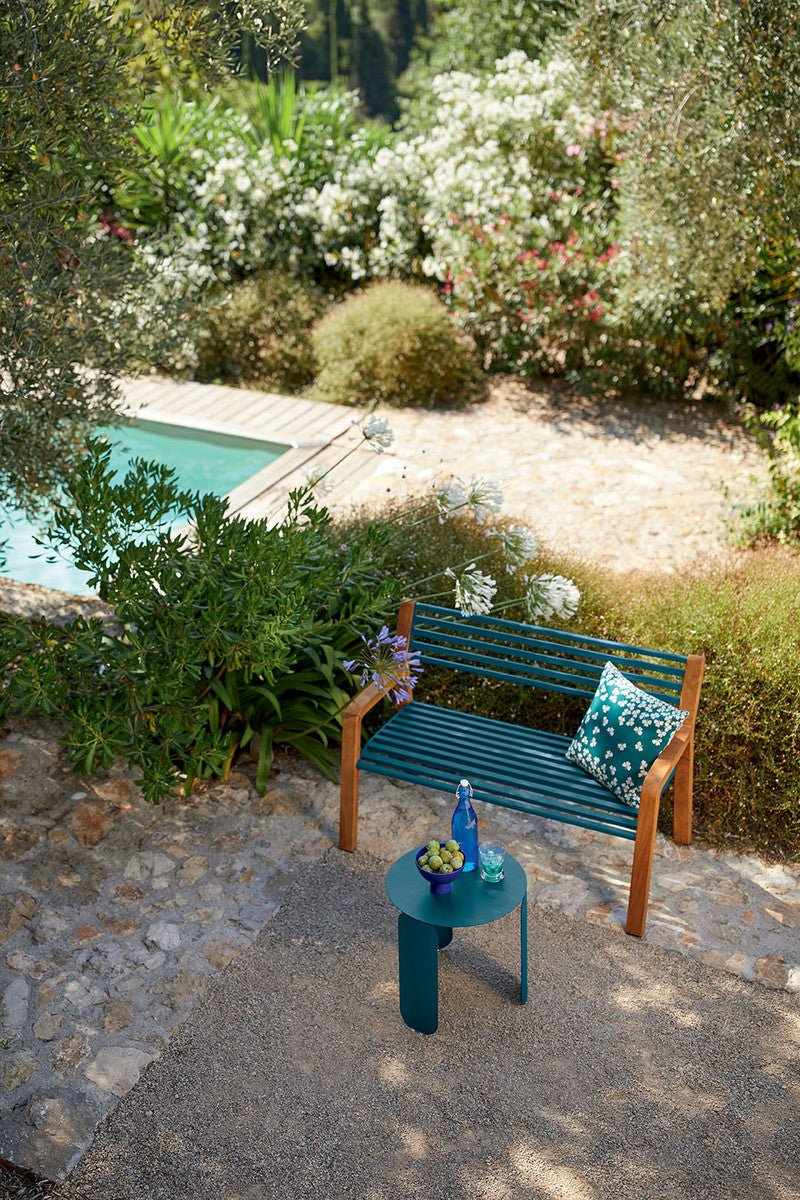 Somerset Bench - Fermob - Outdoor Furniture - Acapulco Blue - HORNE